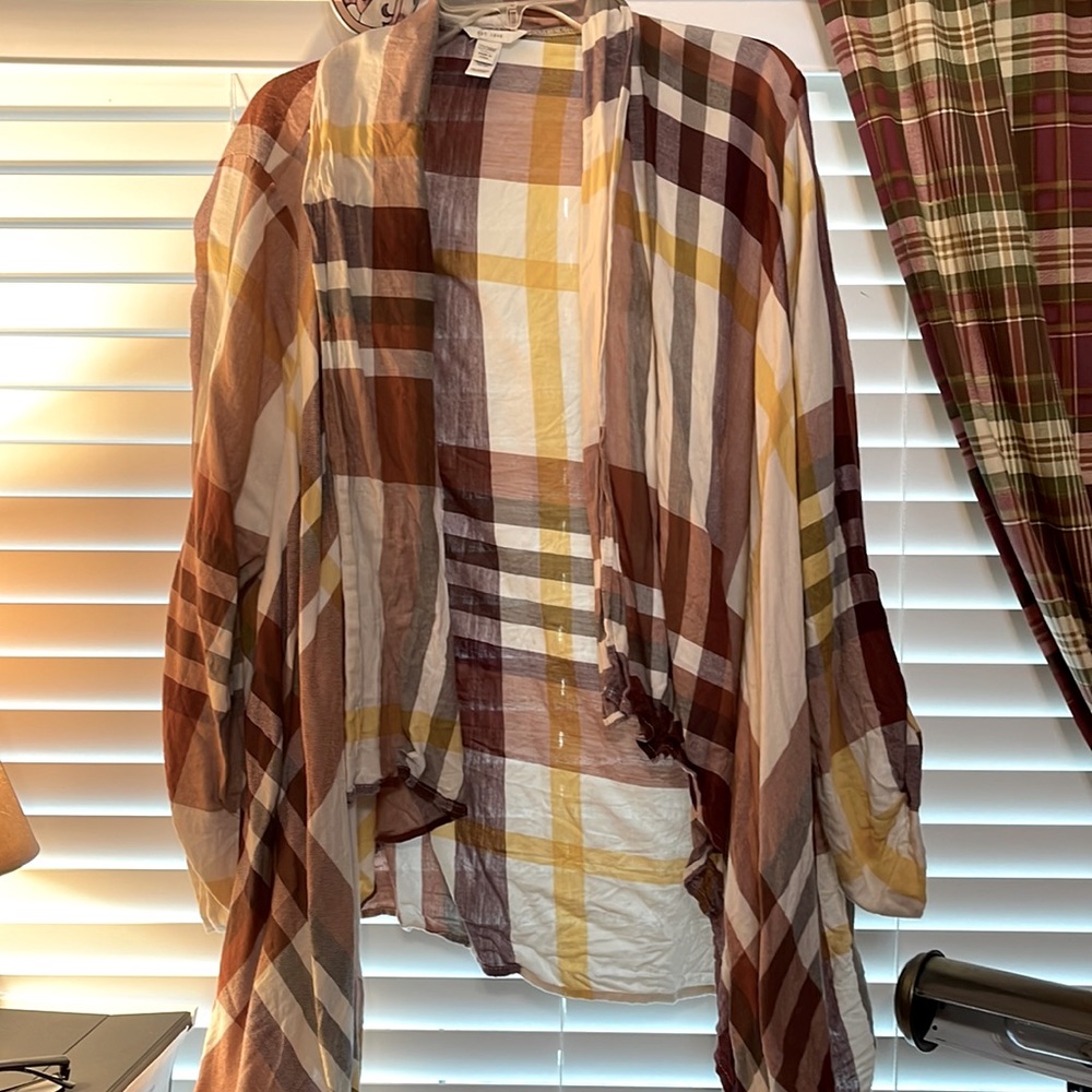 Open front over shirt